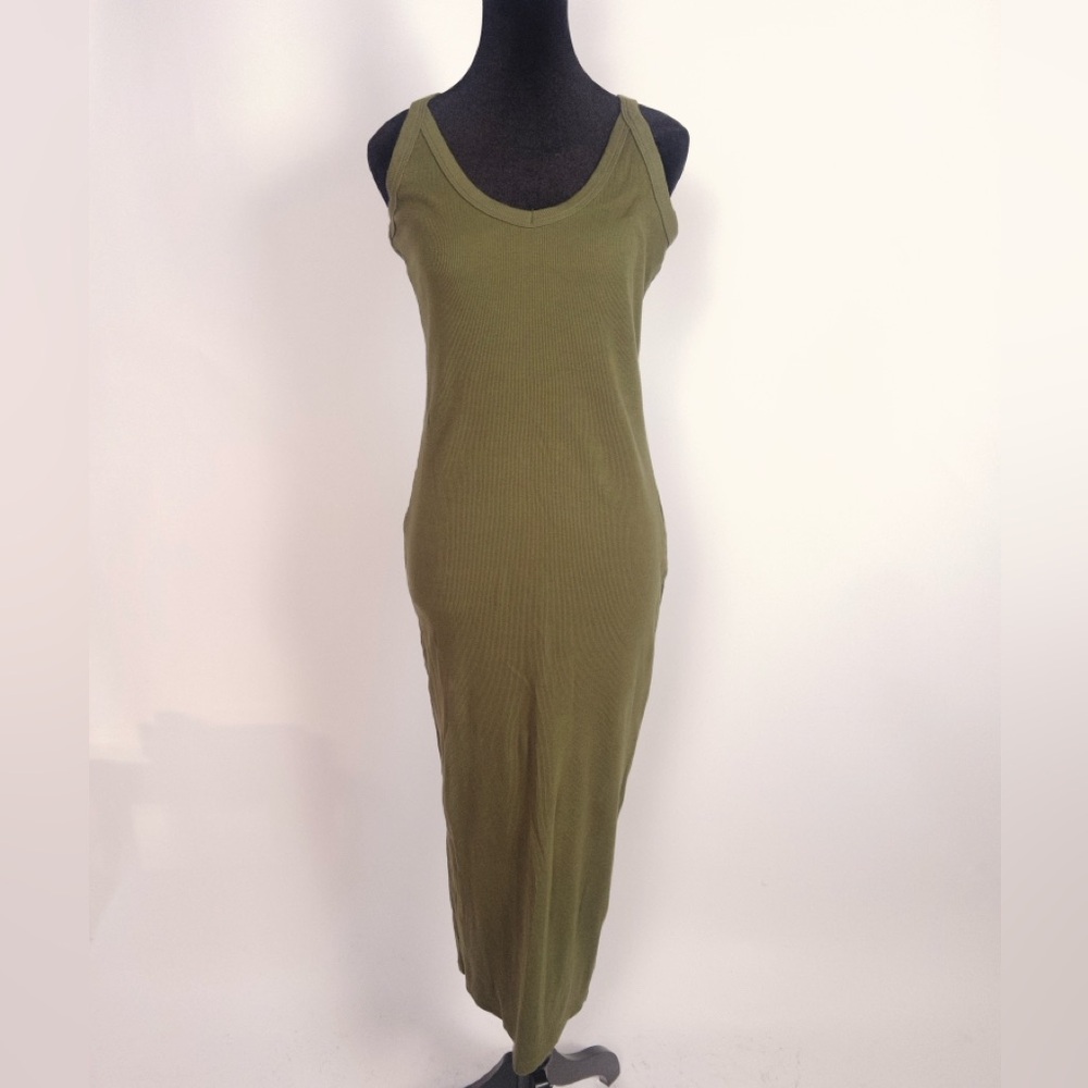 Simple Ribbed Forever 21 Olive Dress Size XL